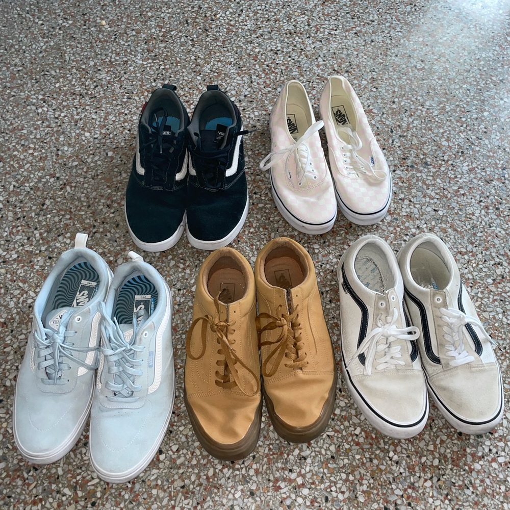 5 Pairs of Vans Lot